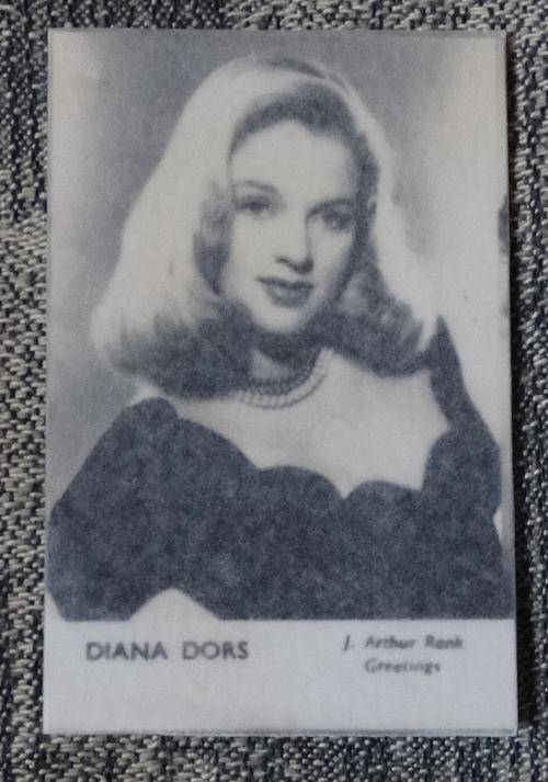 Greetings Card Of Diana Dros J.arthur Rank