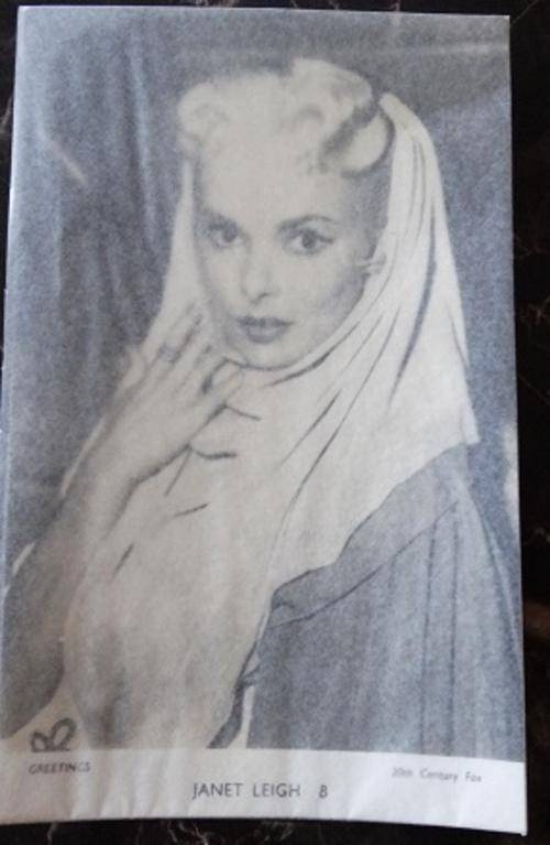 Greeting Card Of Janet Leigh