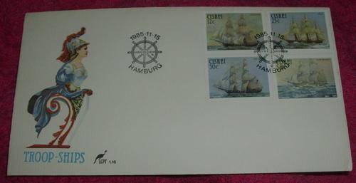 FDC Troop Ships 1985-11-15 Hamburg