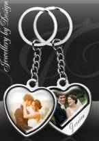 Personalized Photo Key Ring: Heart Shape