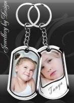 Personalized Photo Key Ring: Classic Shape