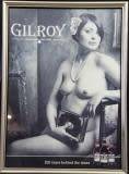 Framed poster of Gilroy Premium Beer - glass is broken