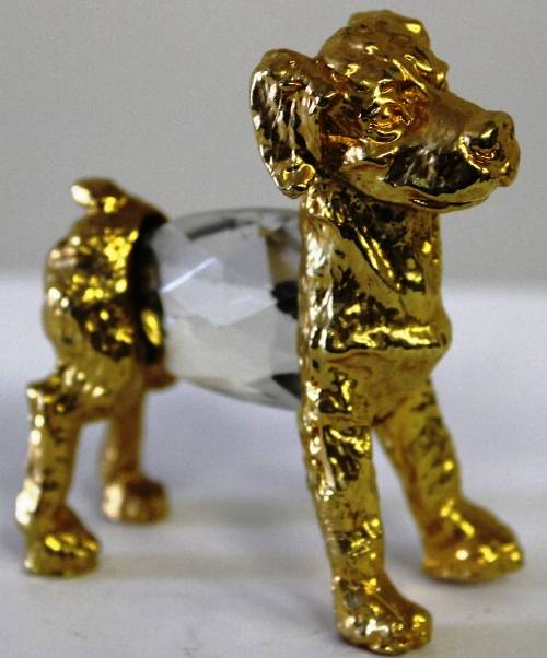 Glass-ball Dog figure