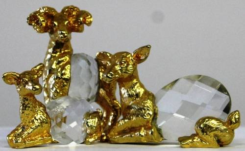 Glass-ball family of dears figure