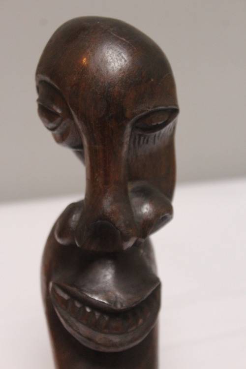 Carved African wooden figure