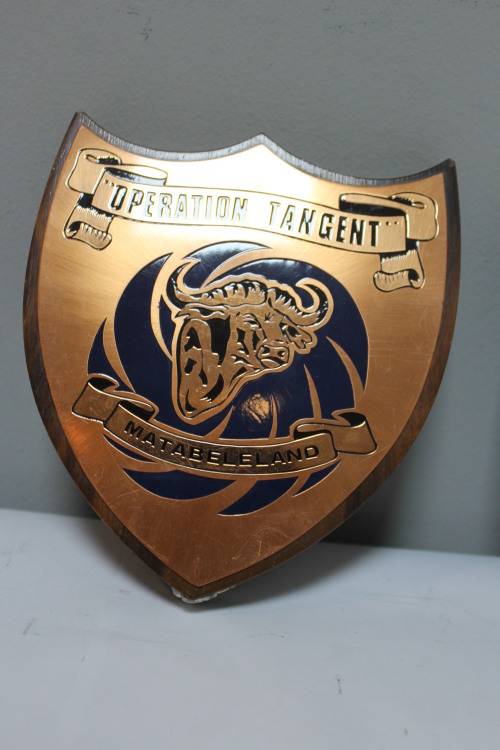 Rhodesian war plaque - Matabeleland - Operation Tangent