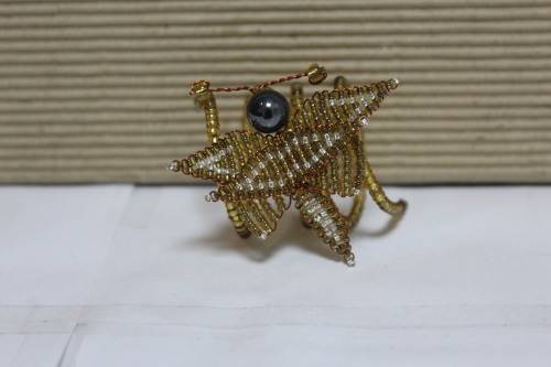 6 x Beaded serviette holders