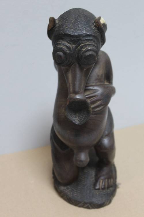 African wooden carving - ears slightly damaged