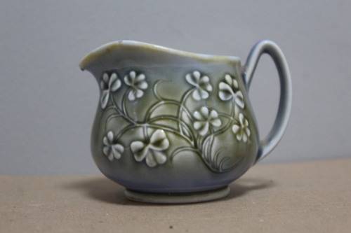 Porcelain milk jug, sugar bowl and cereal bowl - made in Ireland