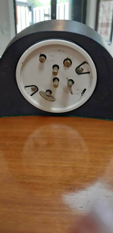 Vintage wind-up clock with alarm