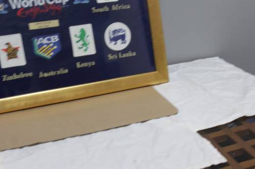Framed World Cup ICC Cricket England 1999 Team Badges - LTD Edition 1000/2000