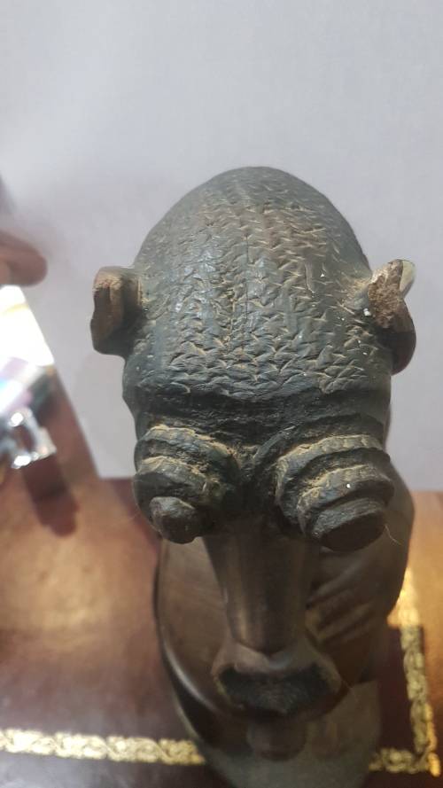 African wooden carving - ears slightly damaged