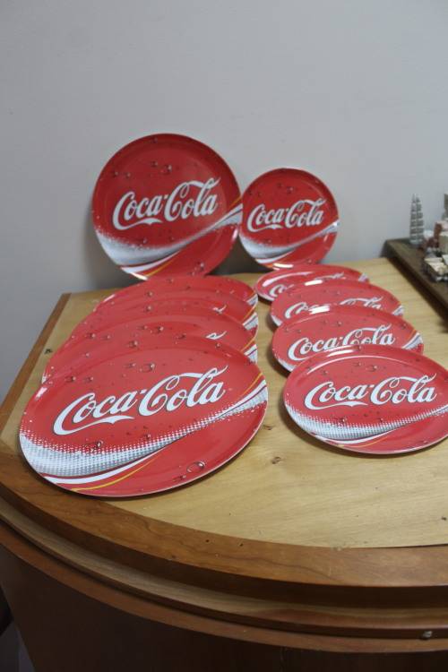 Coke Cola collectible plate set