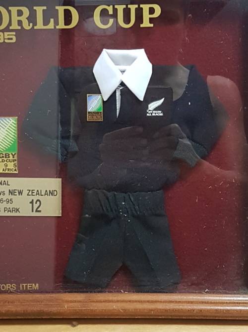 Box Framed 1995 World Cup Rugby Final South African V New Zealand