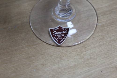 6 x Cherry glasses in original box