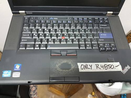 Lenovo Thinkpad T520 Laptop - there are stickers over the letters