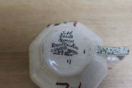 Royal Doulton Old Leeds Sprays Cup and Saucer