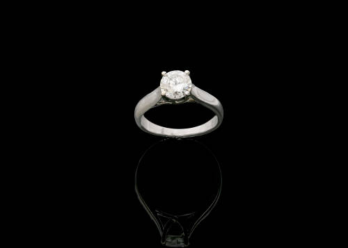 3.3 grams 14 carat White Gold 1.06ct J I3 Diamond Solitaire Engagement Ring with GIA cert