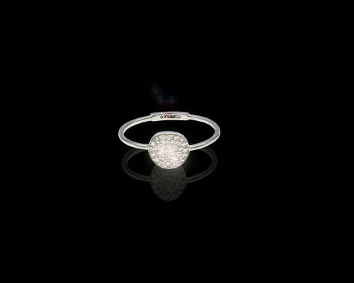 9ct (1.22grams) White Gold Diamond Ring