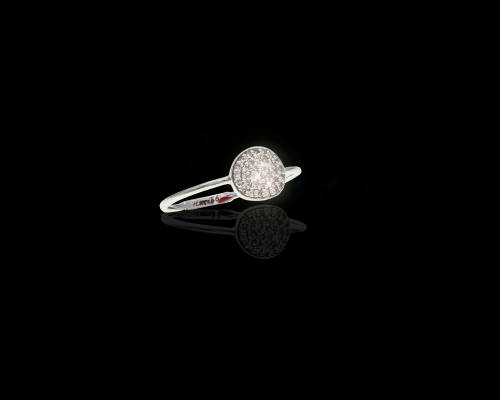 9ct (1.22grams) White Gold Diamond Ring