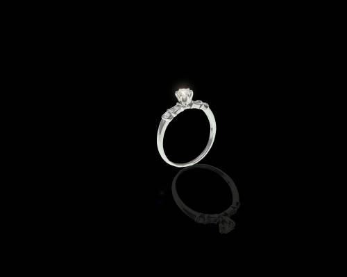 grams 18 carat White Gold Diamond Engagement Ring