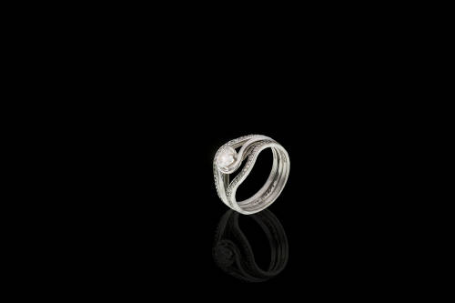 Main Ring  3.45 grams 18 carat Browns Lovers Embrace Diamond Ring