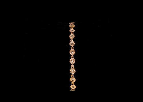 Stylish Rose Gold Diamond Tennis Bracelet