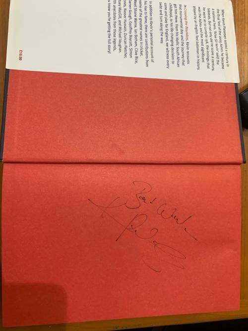 Kevin Pietersen`s `Crossing The Boundary` signed book