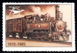 South Africa - 1985 75th Anniversary of SATS Label #6 MNH