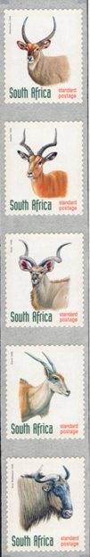 South Africa - 1998 Redrawn 6th Definitive SPR Self-adhesive Strip (1998.03.31) Setting II MNH