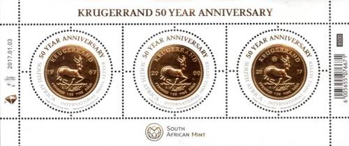 South Africa - 2017 50th Anniversary of Krugerrand MS MNH