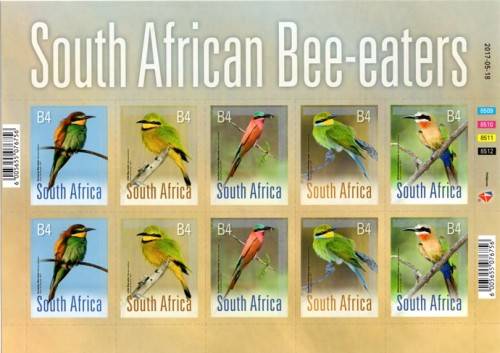 South Africa - 2017 Bee-eaters Sheet MNH