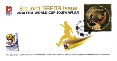 Namibia - 2010 SAPOA 3rd Joint Issue World Cup FDC 3.74