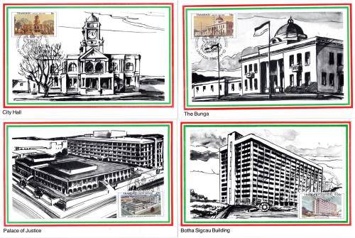 Transkei - 1982 Centenary of Umtata Municipality Maxi Card Set