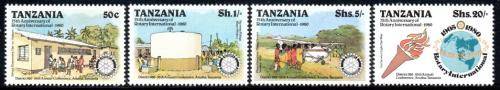 Tanzania - 1980 75th Anniversary of Rotary International Set MNH SG 278-281