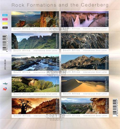 South Africa - 2013 Rock Formations and the Cederberg Sheet Used