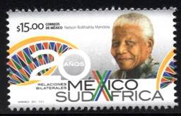 Mexico - 2013 Mexico SA Relations (Mandela) MNH