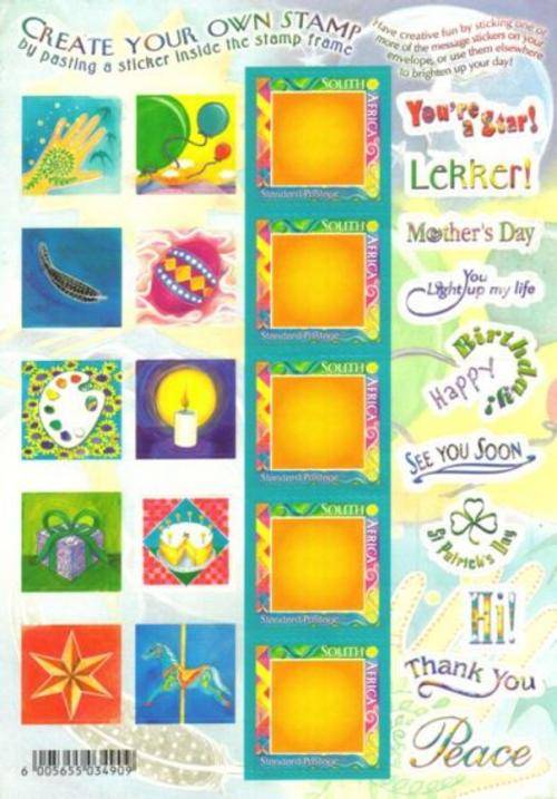 South Africa - 2001 Festive Days / Create Your Own Stamp Sheet MNH SACC 1451 (1428)