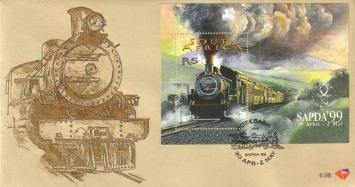 South Africa - 1999 SAPDA Train FDC 6.98