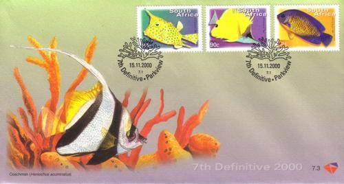 South Africa - 2000 7th Definitive Fish FDC 7.3