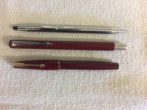 Parker Fountain Pens and Cross Pencil