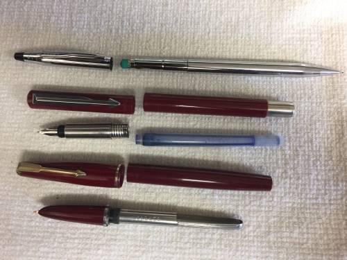 Parker Fountain Pens and Cross Pencil
