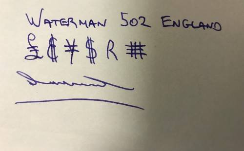Waterman Fountain Pen ¿ Gold Nib