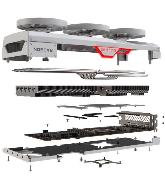 Sapphire AMD RX7800XT 16Gb Pure Addition Whire Graphics Card with OG Packaging @R1 NR