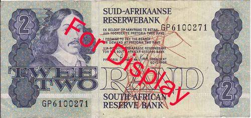 South African 2 Rand note  (G de Kock)