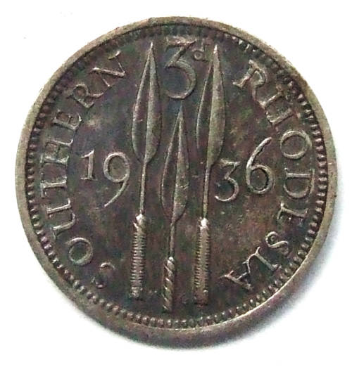 1936 Southern Rhodesia 3d
