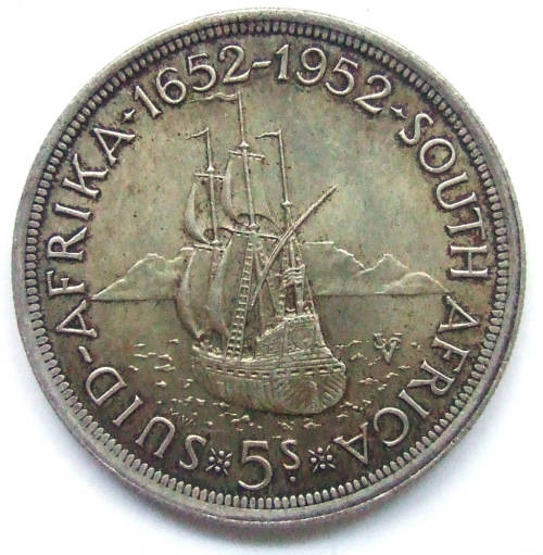 1952 Union of SA 5 Shillings