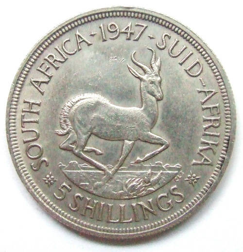 1947 Union of SA 5 Shillings