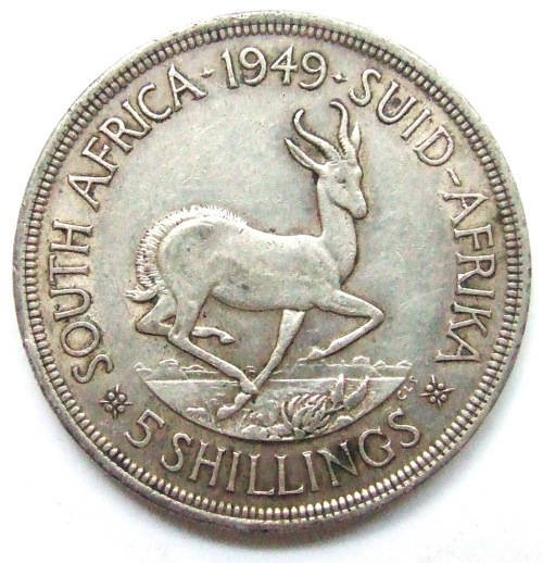 1949 Union of SA 5 Shillings