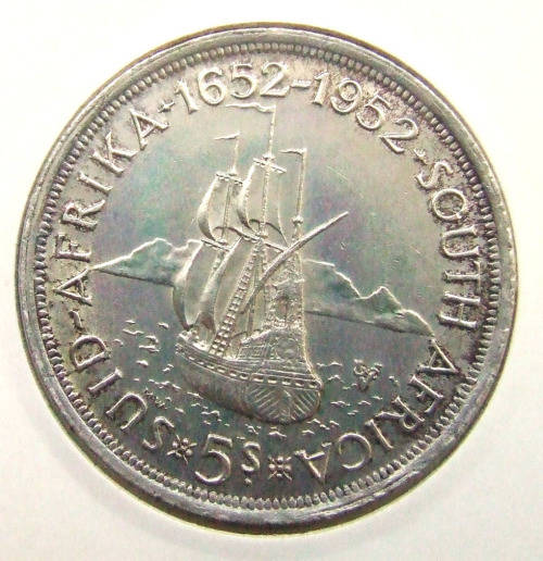 1952 Union of SA 5 Shillings